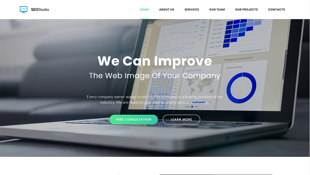 SEOStudio - SEO Agency HTML Landing Page Template